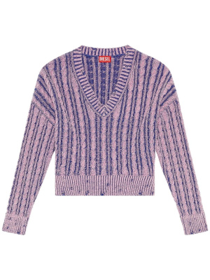 

Chunky-knit V-neck jumper, Diesel Chunky-knit V-neck jumper