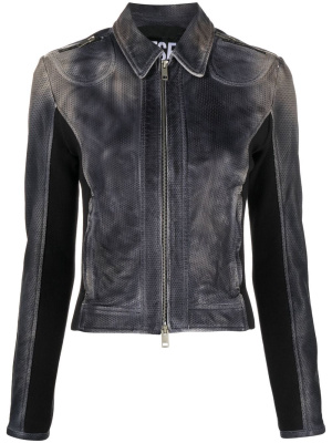 

L-Tady perforated leather biker jacket, Diesel L-Tady perforated leather biker jacket