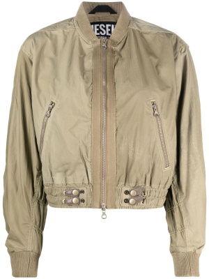 

Long-sleeve zip-up bomber jacket, Diesel Long-sleeve zip-up bomber jacket