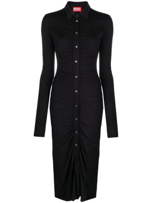 

Artemis ruched long-sleeve dress, Diesel Artemis ruched long-sleeve dress