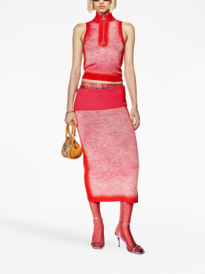 

Faded-effect wool skirt, Diesel Faded-effect wool skirt