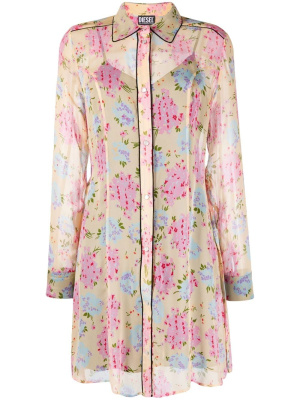 

Floral-print shirtdress, Diesel Floral-print shirtdress
