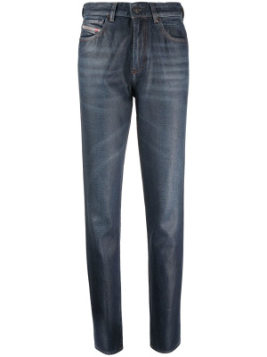 

Logo-patch straight-leg jeans, Diesel Logo-patch straight-leg jeans