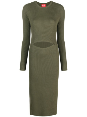 

Cut-out wool-blend dress, Diesel Cut-out wool-blend dress