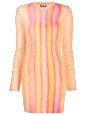 

Striped-knit bodycon dress, Diesel Striped-knit bodycon dress