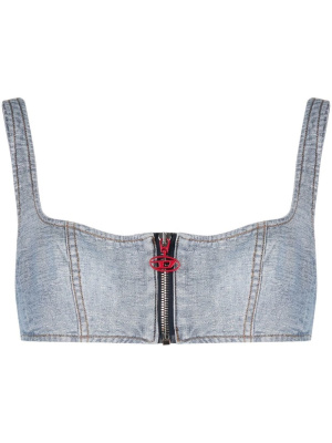 

Cropped denim vest, Diesel Cropped denim vest