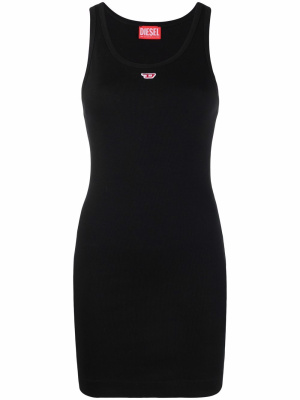 

Logo-print cotton dress, Diesel Logo-print cotton dress