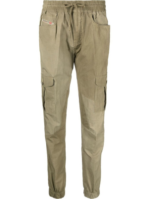 

Logo-patch cotton cargo trousers, Diesel Logo-patch cotton cargo trousers