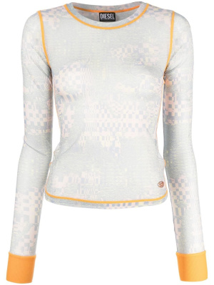 

T-Siel abstract-print T-shirt, Diesel T-Siel abstract-print T-shirt