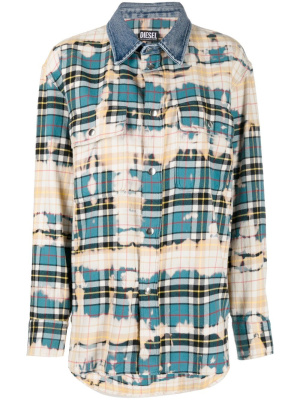 

Check-print shirt, Diesel Check-print shirt