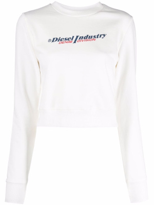 

Logo-print cotton sweatshirt, Diesel Logo-print cotton sweatshirt