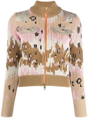 

Open-knit zip-up knitted jacket, Diesel Open-knit zip-up knitted jacket