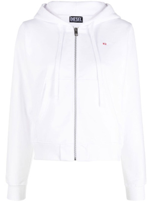 

Embroidered-logo zip-up hoodie, Diesel Embroidered-logo zip-up hoodie