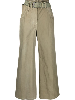 

Belted wide-leg trousers, Diesel Belted wide-leg trousers