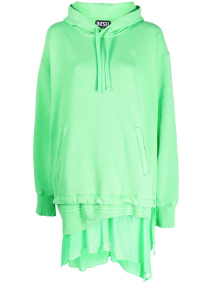 

Embroidered-logo hoodie dress, Diesel Embroidered-logo hoodie dress