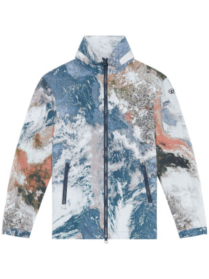

Planet-print windbreaker jacket, Diesel Planet-print windbreaker jacket