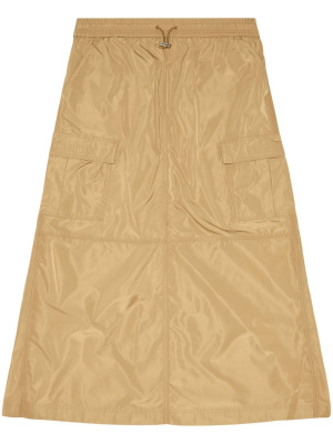 

Drawstring cargo maxi skirt, Diesel Drawstring cargo maxi skirt