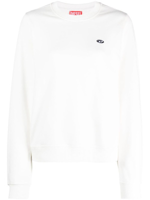 

Logo-embroidered cotton sweatshirt, Diesel Logo-embroidered cotton sweatshirt
