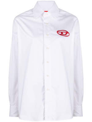 

Oval D-embroidered cotton shirt, Diesel Oval D-embroidered cotton shirt