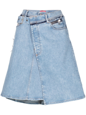

Asymmetric distressed denim skirt, Diesel Asymmetric distressed denim skirt