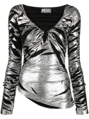 

T-Rity draped metallic top, Diesel T-Rity draped metallic top