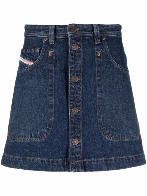 

De-Albus button-through denim skirt, Diesel De-Albus button-through denim skirt