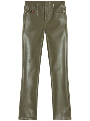 

Faux-leather straight-leg trousers, Diesel Faux-leather straight-leg trousers
