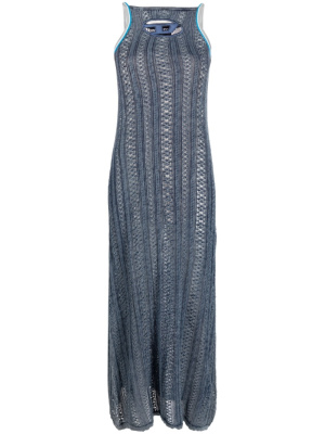 

Ildred pointelle-knit stonewashed maxi dress, Diesel M-Ildred pointelle-knit stonewashed maxi dress