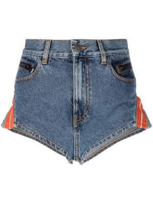 

High-waist denim mini shorts, Diesel High-waist denim mini shorts