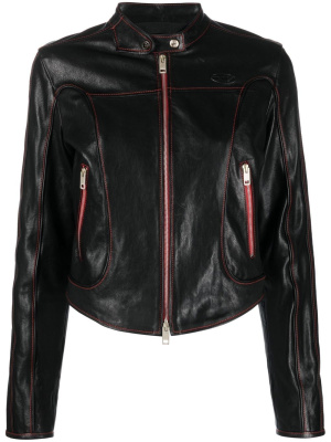 

Cropped lambskin jacket, Diesel Cropped lambskin jacket