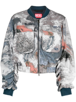 

Planet-print bomber jacket, Diesel Planet-print bomber jacket