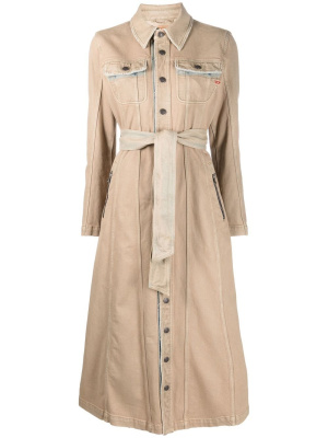 

Belted denim dress, Diesel Belted denim dress