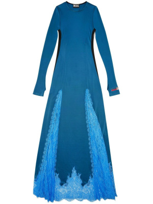 

Panelled-lace fitted dress, Diesel Panelled-lace fitted dress