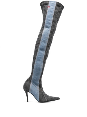 

D-Venus denim knee boots, Diesel D-Venus denim knee boots