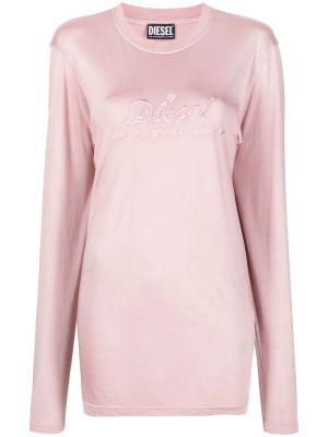 

Embroidered-logo long-sleeve top, Diesel Embroidered-logo long-sleeve top