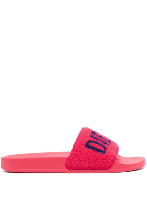 

Flocked-logo slides, Diesel Flocked-logo slides