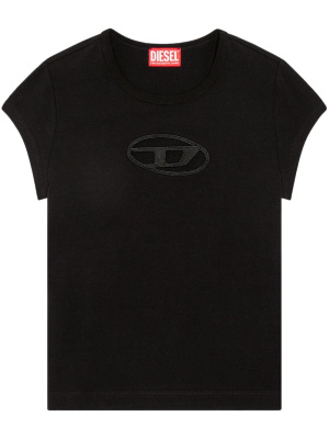 

T-Angie logo-cut stretch-cotton T-shirt, Diesel T-Angie logo-cut stretch-cotton T-shirt