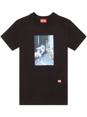 

Photograph-print cotton T-shirt, Diesel Photograph-print cotton T-shirt