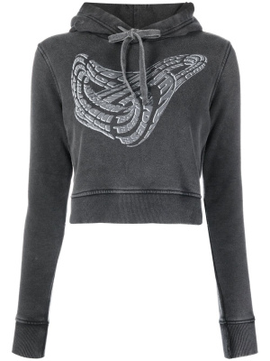 

F-Slimmy-Hood-G1 cropped hoodie, Diesel F-Slimmy-Hood-G1 cropped hoodie