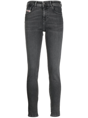 

Slandy logo-patch jeans, Diesel Slandy logo-patch jeans