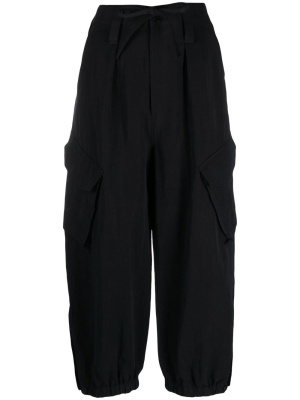 

Cropped drawstring cargo trousers, Y-3 Cropped drawstring cargo trousers