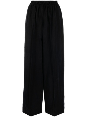 

Logo-patch wide-leg trousers, Y-3 Logo-patch wide-leg trousers
