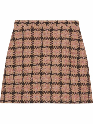 

Lamé check tweed mini skirt, Gucci Lamé check tweed mini skirt