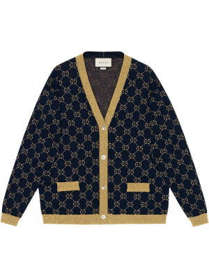 

GG Supreme metallic cardigan, Gucci GG Supreme metallic cardigan