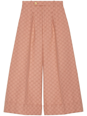 

GG wide-leg cropped trousers, Gucci GG wide-leg cropped trousers