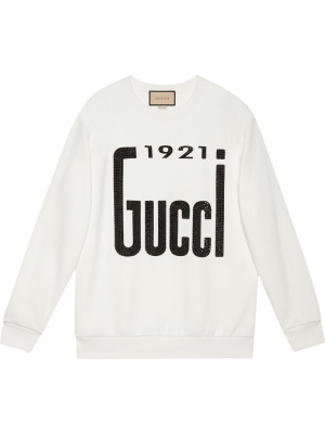 

' crew neck sweatshirt, Gucci ' crew neck sweatshirt