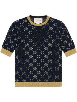

GG cotton lurex top, Gucci GG cotton lurex top