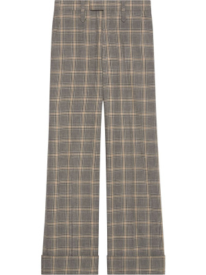 

Check-pattern wide-leg trousers, Gucci Check-pattern wide-leg trousers