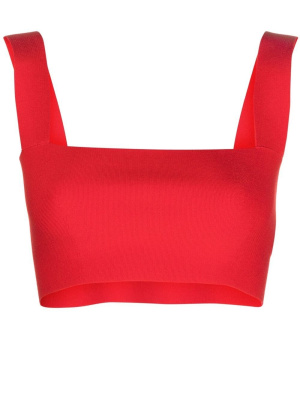 

Square-neck cropped top, Victoria Beckham Square-neck cropped top