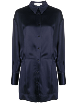 

Satin shirt dress, Victoria Beckham Satin shirt dress